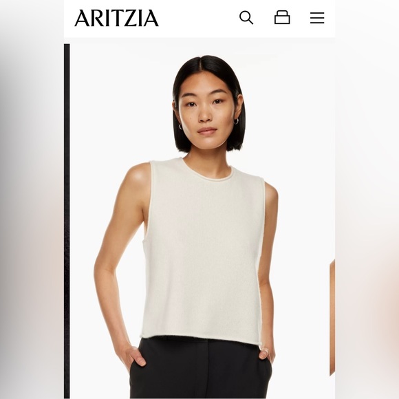 Aritzia (Babaton) Ellipsis Liz Cashmere Tank - Picture 2 of 4